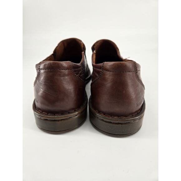 Josef Seibel Douglas Marone Brown Leather Slip On Loafers Sz EU 43 US 9.5 - 10 - Picture 8 of 13